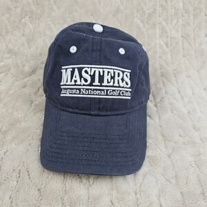 Masters Strap Back Hat Augusta National Golf Club Script Embroidered The Game